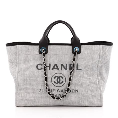 chanel fabric tote bag|chanel large tote bag price.